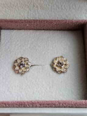 Pandora Blooming Dahlia Stud Earrings